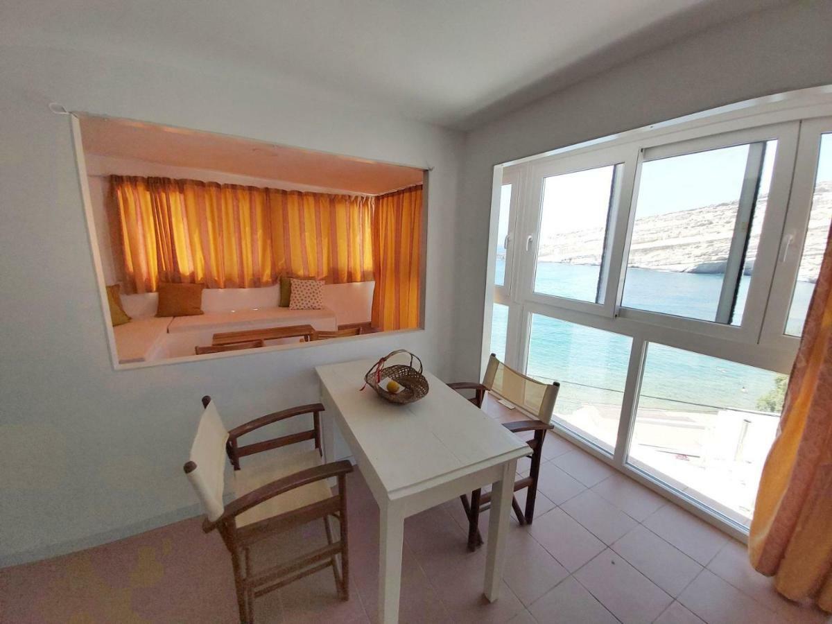 Beach View Matala Bagian luar foto