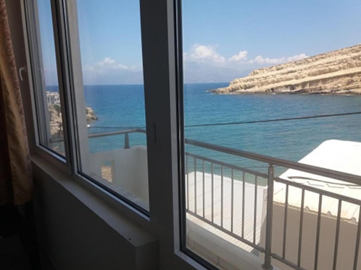 Beach View Matala Bagian luar foto